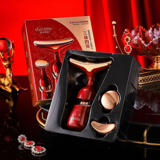 Set completo del masajeador facial Brisea con sus tres cabezales y su estuche