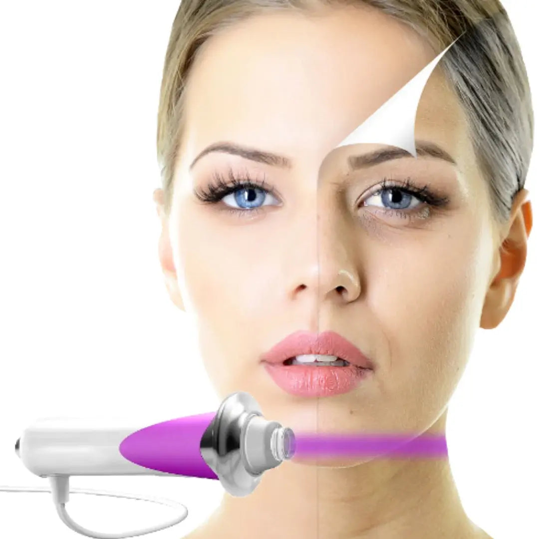 Mujer usando el Beauty Stick Pro en el óvalo facial